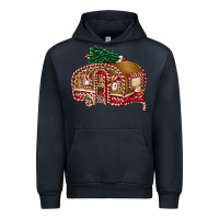 Navy caravan gingerbread Urban Hoodie - FaDigitalArtStudio