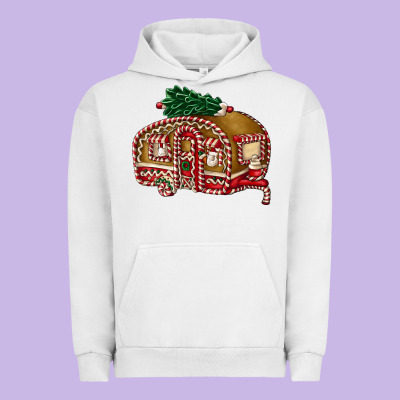 Caravan Gingerbread Urban Hoodie Designed By Fadigitalartstudio