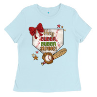 Baby Blue hey bubba bubba swing Ladies Tee - JahusDesignShop