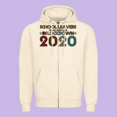 School Leavers The One Where I Was In Lockdown 2020 Zipper Hoodie Designed By Bettercallsaul