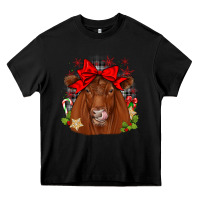 Black christmas red angus Heavy Core Tee - JahusDesignShop
