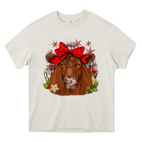Christmas Red Angus Heavy Core Tee | Teevron