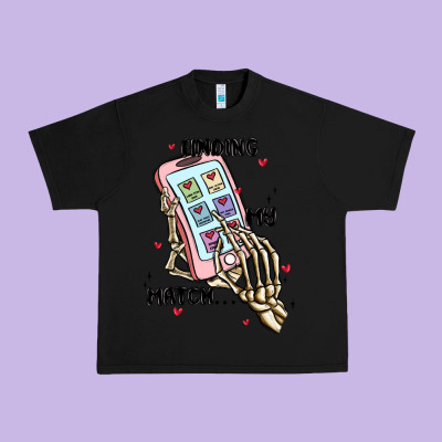 Finding My Match Urban Heavy Tee Designed By Maliassmallbusiness