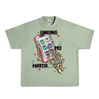 Oil Green finding my match Urban Heavy Tee - MaliasSmallBusiness