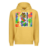Antique Gold peace love understand Premium Hoodie - CowGirlArtShop