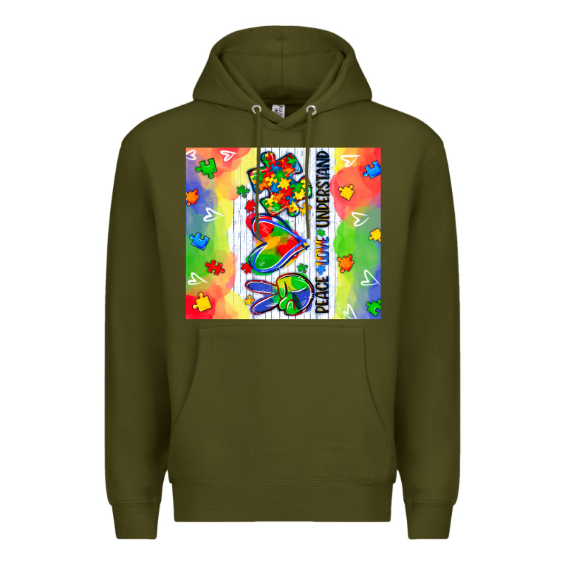 Peace Love Understand Premium Hoodie by CowGirlArtShop | Teevron