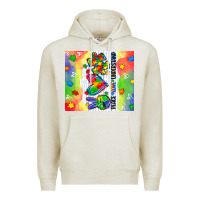 Oatmeal Heather peace love understand Premium Hoodie - CowGirlArtShop