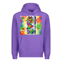 Purple peace love understand Premium Hoodie - CowGirlArtShop