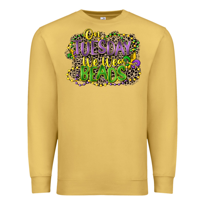 On Tuesday We Wear Beads Premium Sweatshirt by CowGirlArtShop | Teevron