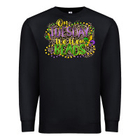 Black on tuesday we wear beads Premium Sweatshirt - CowGirlArtShop