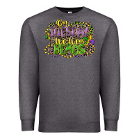Charcoal Heather on tuesday we wear beads Premium Sweatshirt - CowGirlArtShop