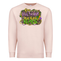 Pale Pink on tuesday we wear beads Premium Sweatshirt - CowGirlArtShop
