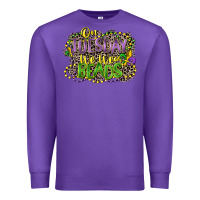 Purple on tuesday we wear beads Premium Sweatshirt - CowGirlArtShop