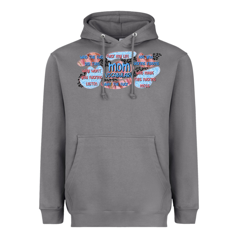 Mom Vocabulary Libbey Glass Heavyweight Hoodie by TumblerDesignByShophia | Teevron