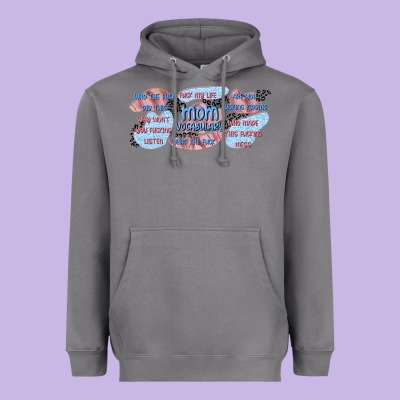 Mom Vocabulary Libbey Glass Heavyweight Hoodie Designed By Tumblerdesignbyshophia