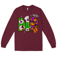 Burgundy halloween np nurse practitioner Long Sleeve Tee - NancyCooperArtShop