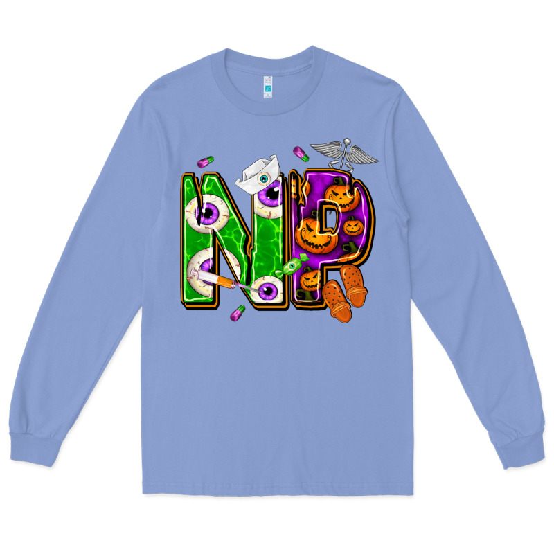 Halloween Np Nurse Practitioner Long Sleeve Tee by NancyCooperArtShop | Teevron