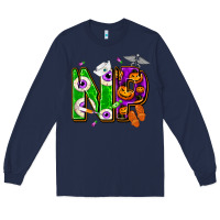 Navy halloween np nurse practitioner Long Sleeve Tee - NancyCooperArtShop