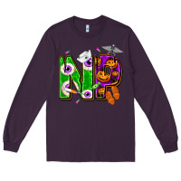 Plum halloween np nurse practitioner Long Sleeve Tee - NancyCooperArtShop