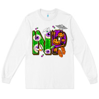 White halloween np nurse practitioner Long Sleeve Tee - NancyCooperArtShop
