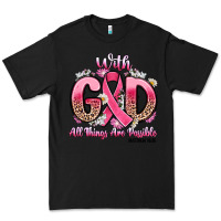 Black breast cancer with god all things are possible Premium Tee - Artiststas