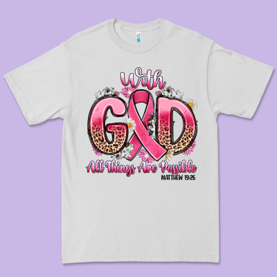 Breast Cancer With God All Things Are Possible Premium Tee Designed By Artiststas