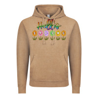 Vintage Coffee hello spring Vintage Hoodie - MaliasSmallBusiness