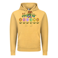Vintage Mustard hello spring Vintage Hoodie - MaliasSmallBusiness