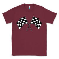 Burgundy race flag Classic Tee - MaliasSmallBusiness