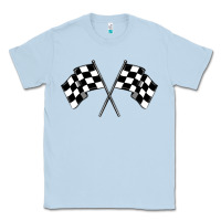 Dusty Blue race flag Classic Tee - MaliasSmallBusiness
