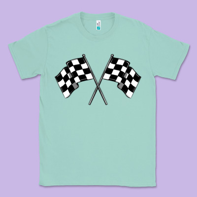 Race Flag Classic Tee Designed By Maliassmallbusiness