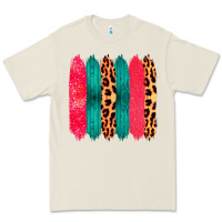Bone Colored Leopard and Wood Patterned Western Brush Strokes Premium Tee - Bettercallsaul