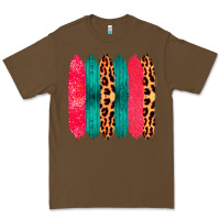 Cacao Colored Leopard and Wood Patterned Western Brush Strokes Premium Tee - Bettercallsaul