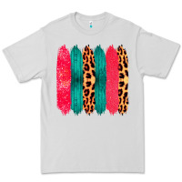 Dove Grey Colored Leopard and Wood Patterned Western Brush Strokes Premium Tee - Bettercallsaul