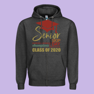 Senior Skip Day Champions Class Of 2020 Zipper Hoodie Designed By Bettercallsaul
