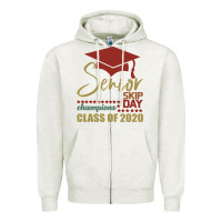 Oatmeal Heather Senior Skip Day Champions Class Of 2020 Zipper Hoodie - Bettercallsaul