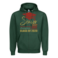 Sports Green Senior Skip Day Champions Class Of 2020 Zipper Hoodie - Bettercallsaul