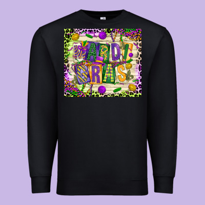 Mardi Gras Premium Sweatshirt Designed By Cowgirlartshop