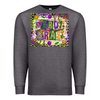Charcoal Heather mardi gras Premium Sweatshirt - CowGirlArtShop