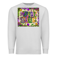 Dove Grey mardi gras Premium Sweatshirt - CowGirlArtShop