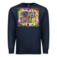 Navy mardi gras Premium Sweatshirt - CowGirlArtShop