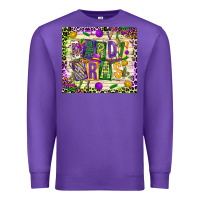 Purple mardi gras Premium Sweatshirt - CowGirlArtShop
