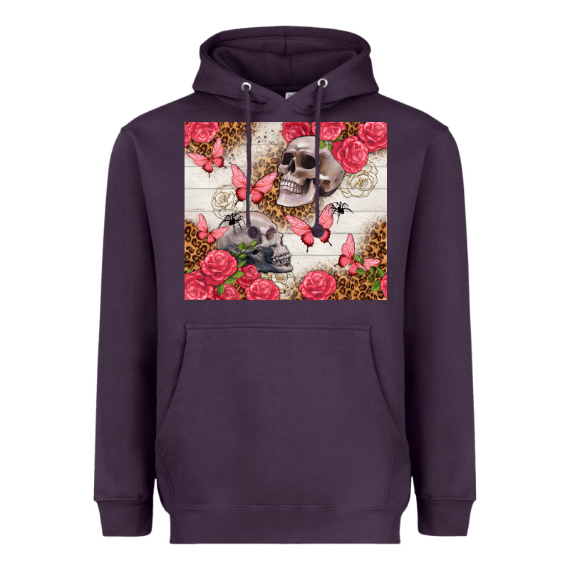 Skulls And Roses Tumbler Heavyweight Hoodie by TumblerDesignByShophia | Teevron