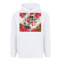 White skulls and roses tumbler Heavyweight Hoodie - TumblerDesignByShophia