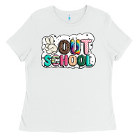 White peace out school Ladies Tee - JahusDesignShop