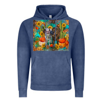 Vintage Denim fall heifer cows Vintage Hoodie - RanaPortraitStore