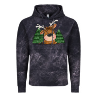 Cloud Black Personalized Christmas deer Vintage Hoodie - MaliasSmallBusiness