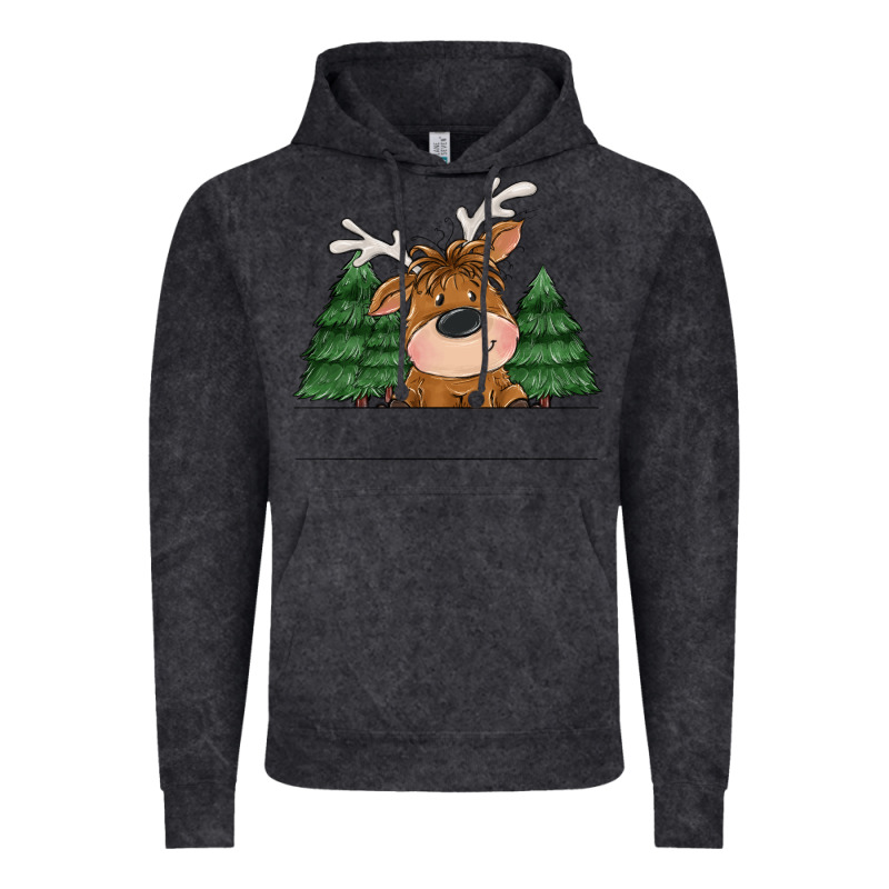 Personalized Christmas Deer Vintage Hoodie by MaliasSmallBusiness | Teevron