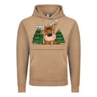 Vintage Coffee Personalized Christmas deer Vintage Hoodie - MaliasSmallBusiness