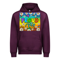 Mauve Wine LGBTQ+ Proud Ally With Daisy Tumbler Urban Hoodie - BundleAndBundleShop